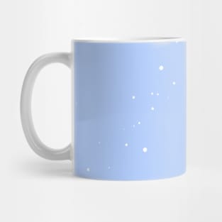 Pale Cornflower Blue and White Speckled Pattern Mug